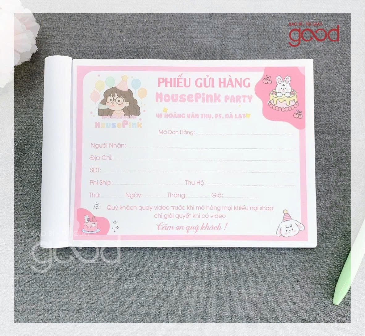 IN PHIẾU GỬI HÀNG